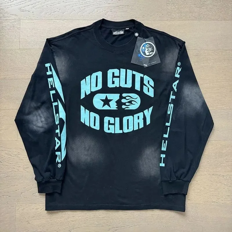 Hellstar No Guts No Glory Long Sleeve T-Shirt Black