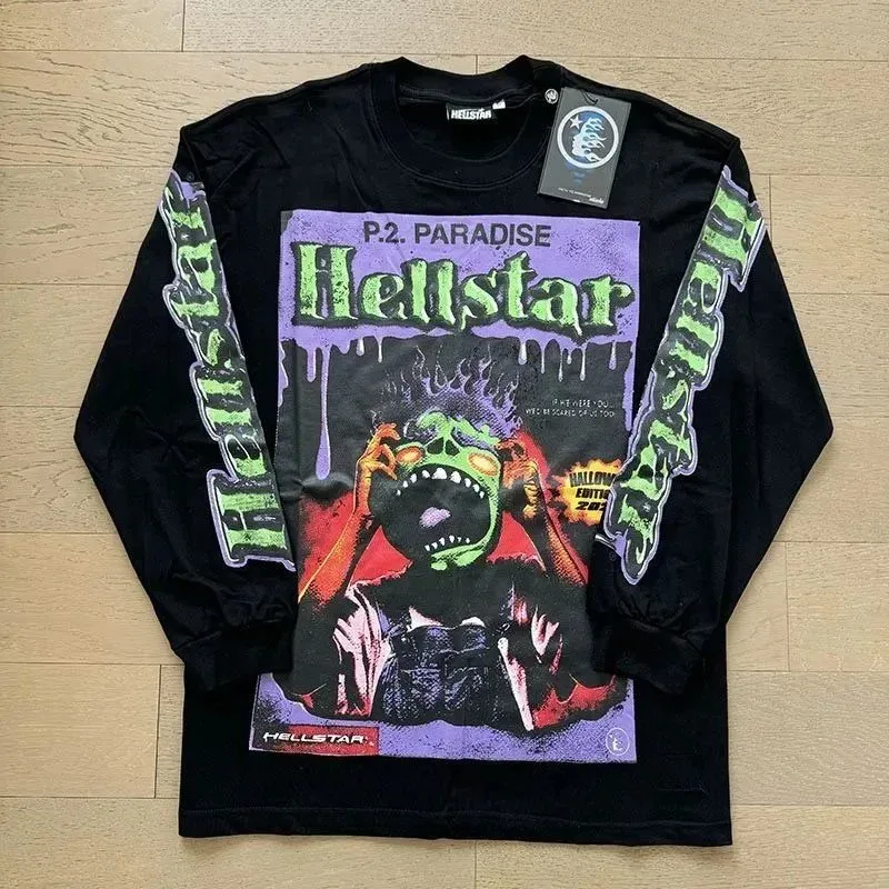 Hellstar P.2. Paradise Black Long Sleeve T-Shirt