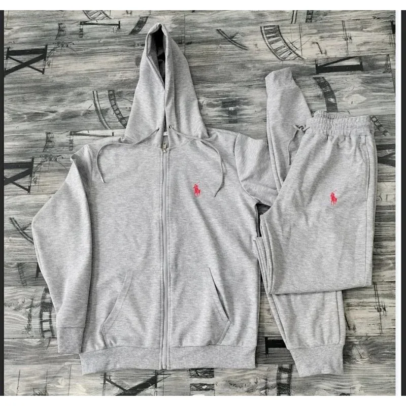 Polo Ralph Lauren Classic Logo Grey Hoodie & Pants Set