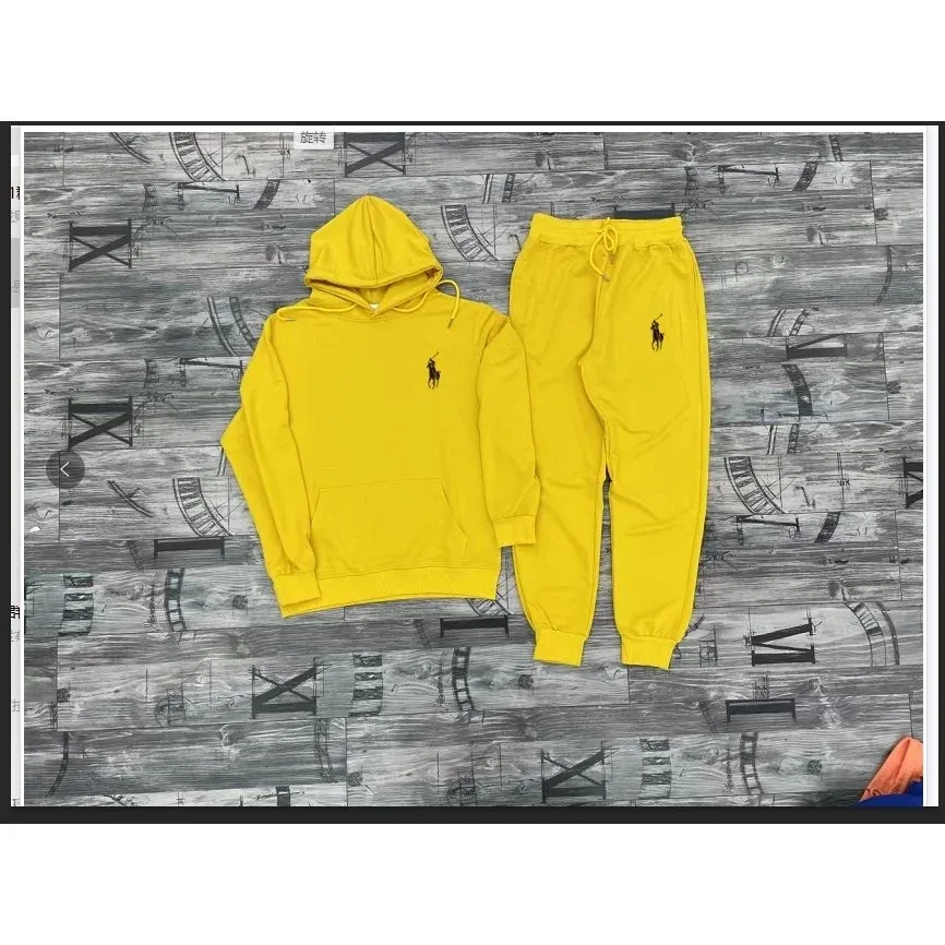 Polo Ralph Lauren Classic Logo Yellow Tracksuit Set