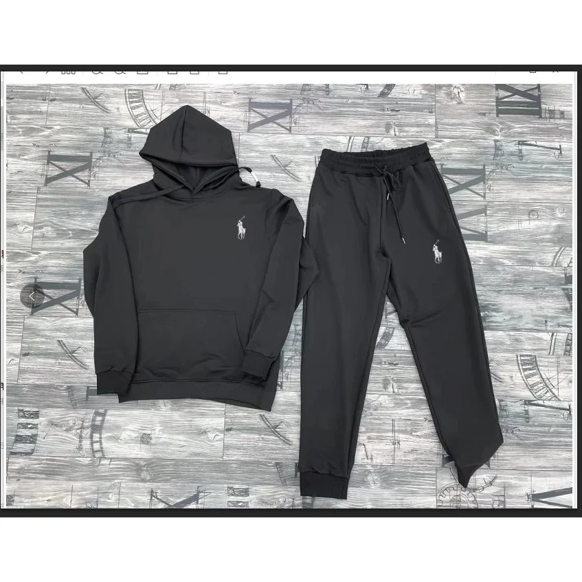 Polo Ralph Lauren Classic Logo Black Tracksuit Set