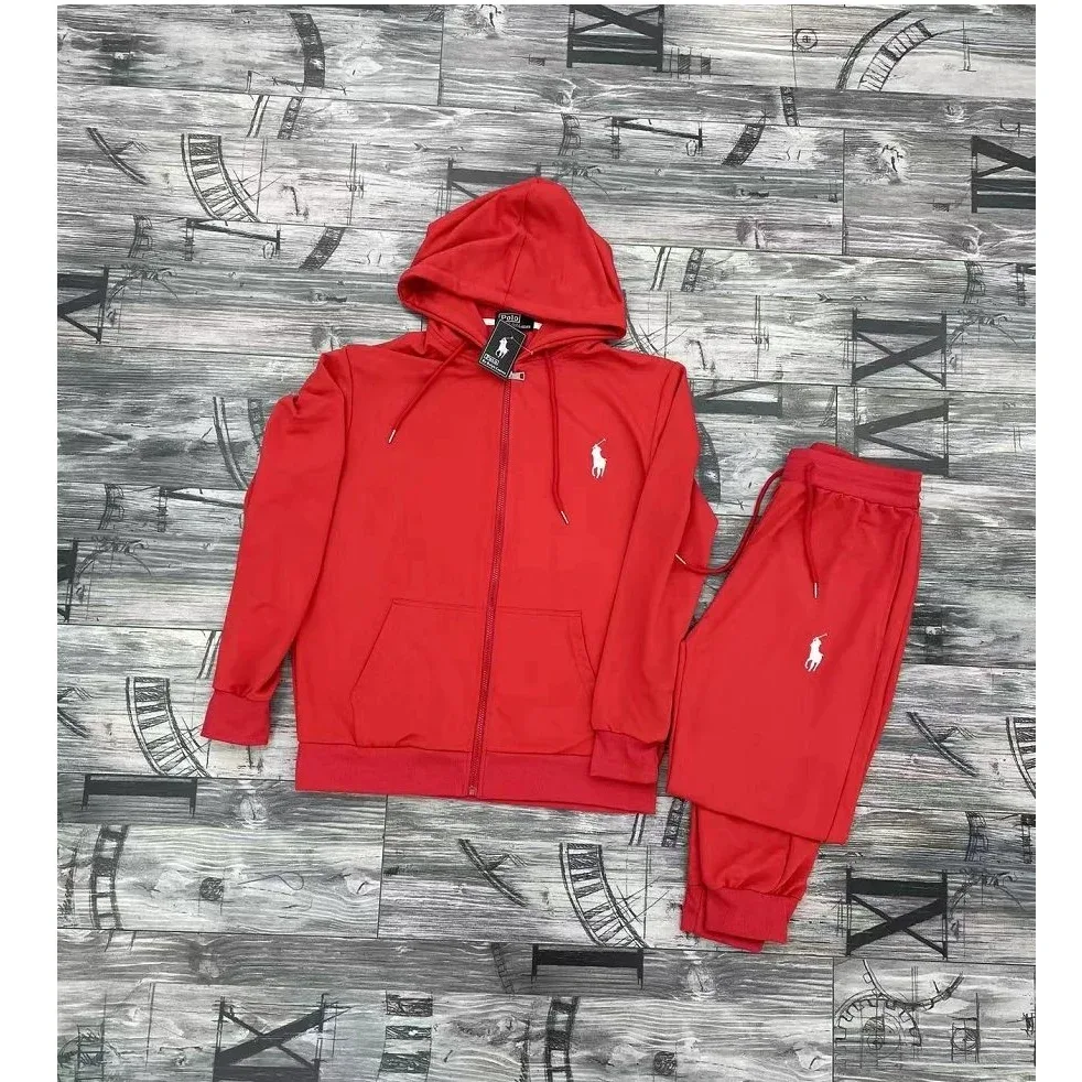 Polo Ralph Lauren Classic Logo Red Tracksuit Set
