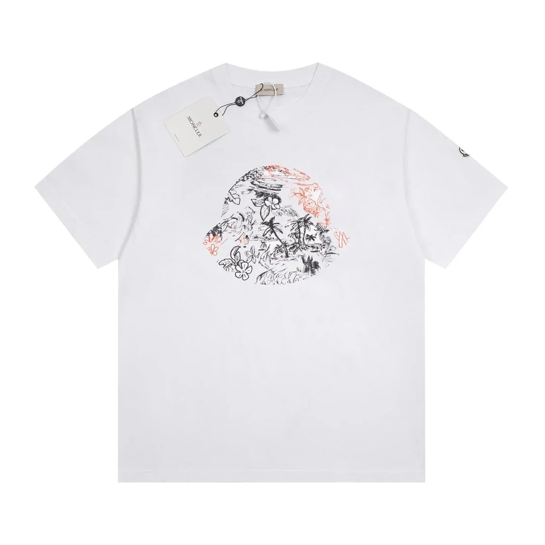 Moncler Tropical Print T-Shirt White