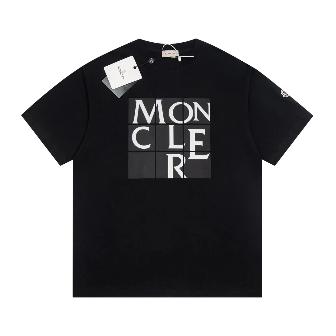Moncler MONCLER Grid T-Shirt Black T-Shirts