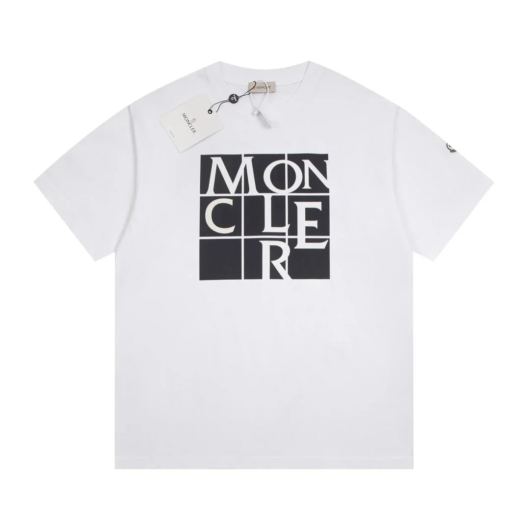 Moncler 18 White Monogram T-Shirt