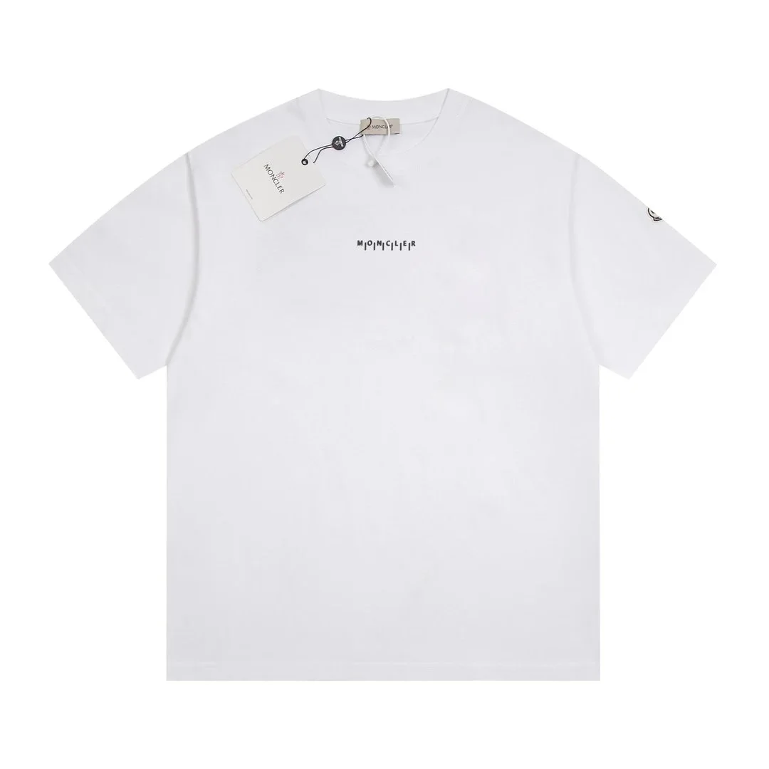 Moncler White Logo T-Shirt