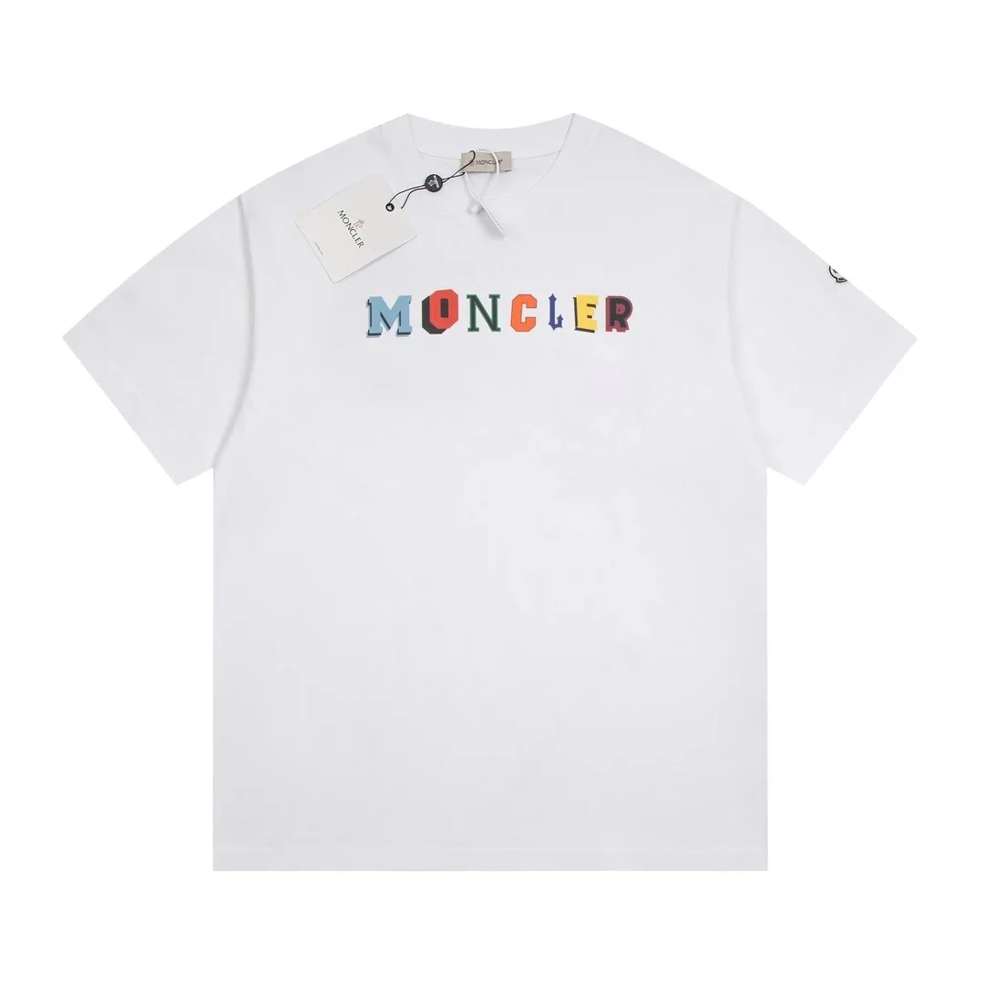 Moncler Color Block Logo T-Shirt White