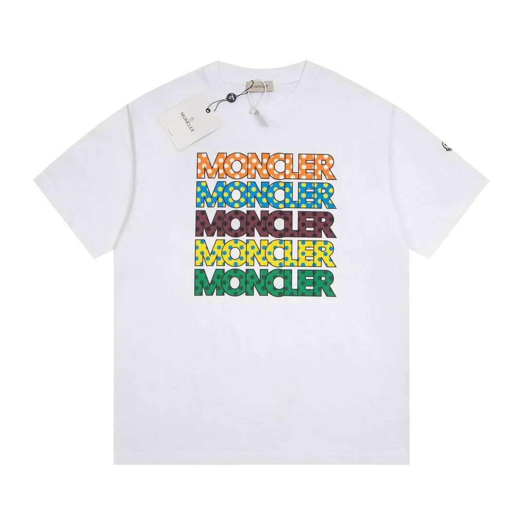 Moncler Color Block Monogram T-Shirt White