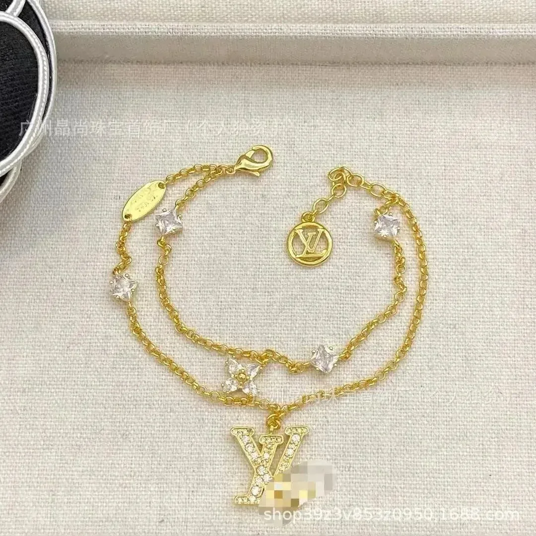 Louis Vuitton Y Charm Gold Bracelet