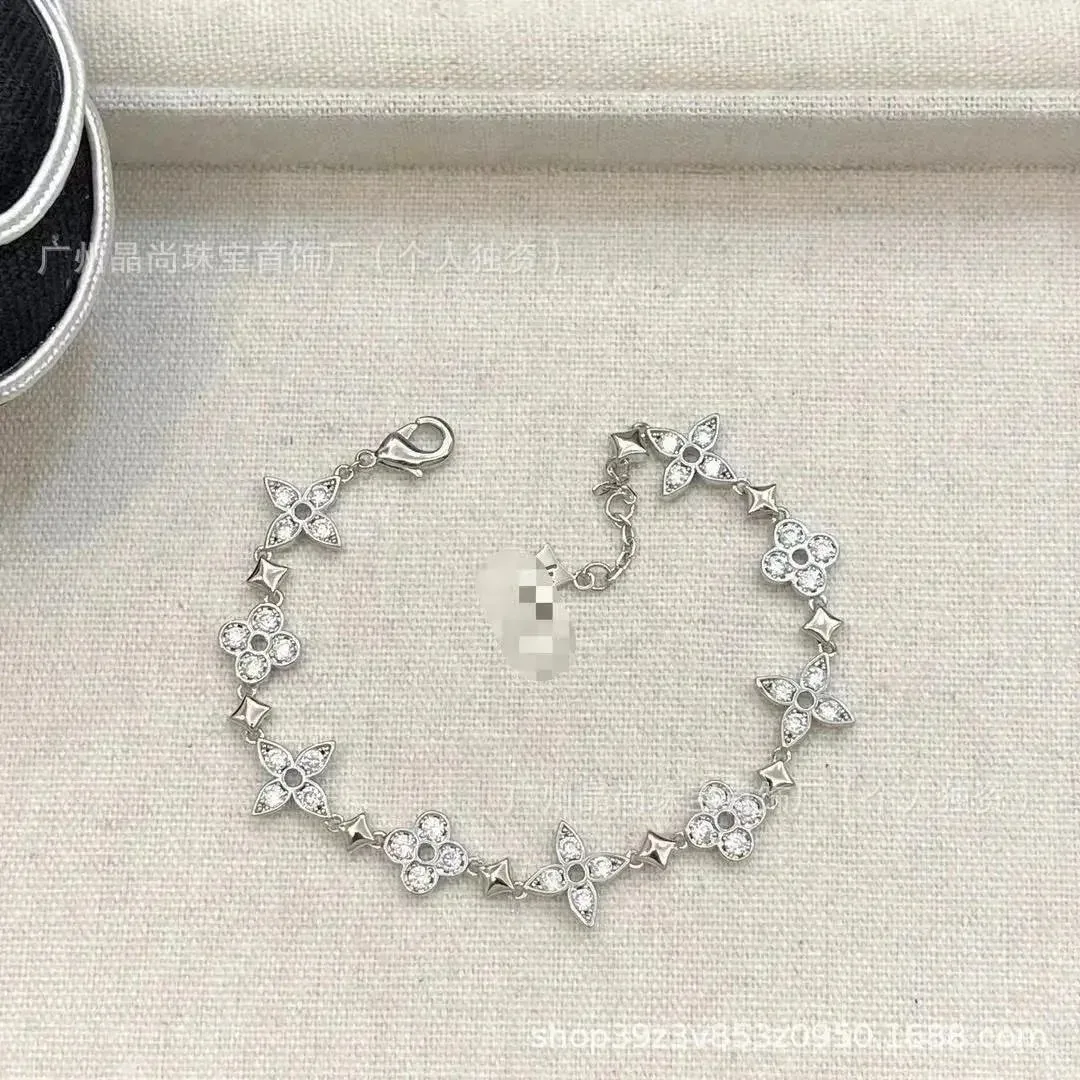 Louis Vuitton Tabi Flower Bracelet Silver