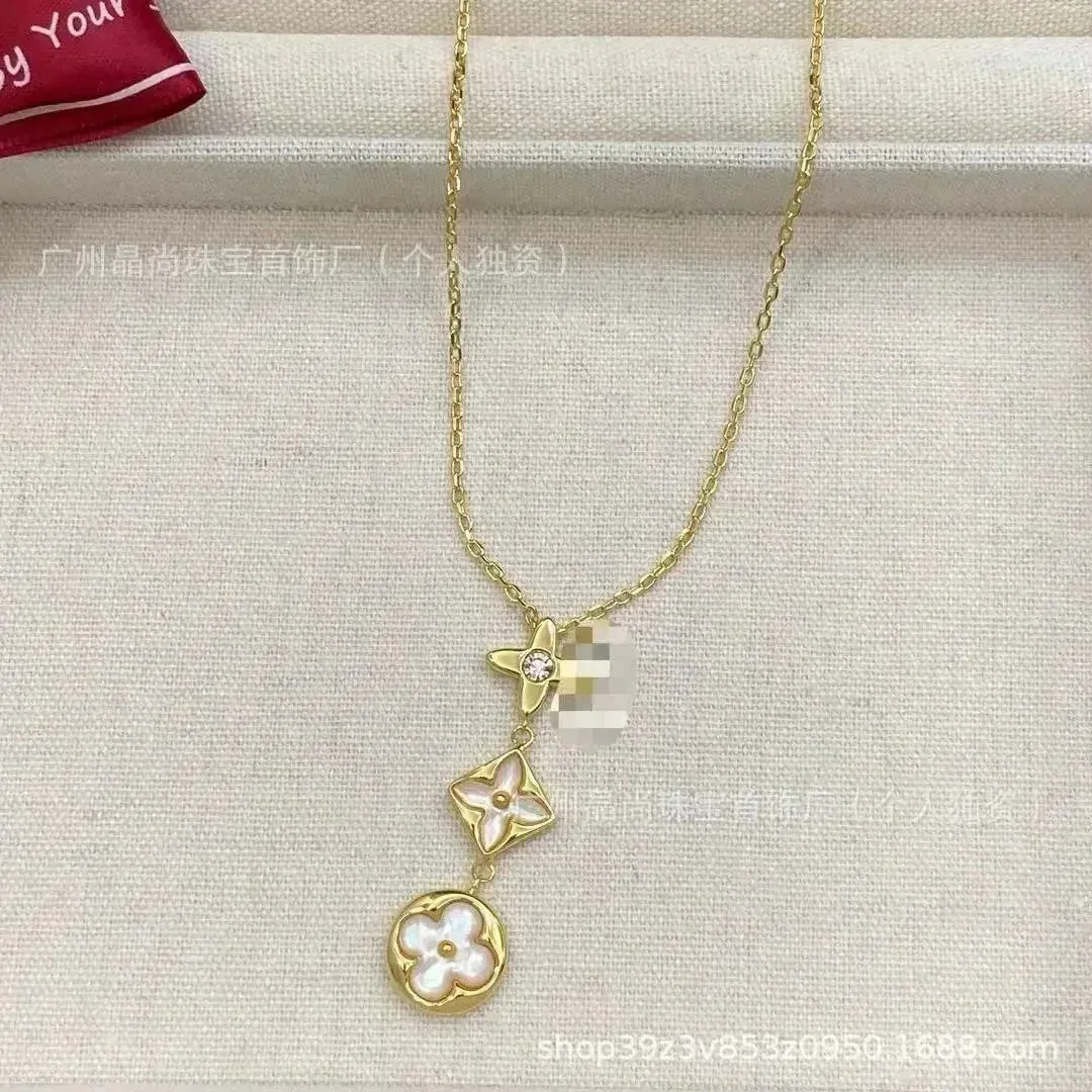 Louis Vuitton Tabi Gold Pearl Necklace