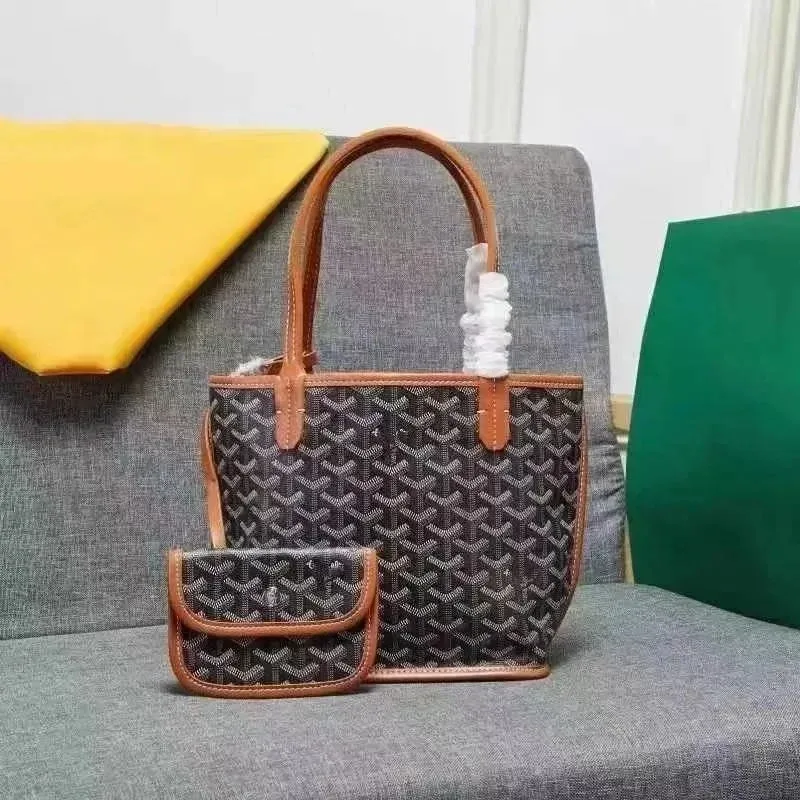 Goyard YARD Small Tote Bag Black & Tan
