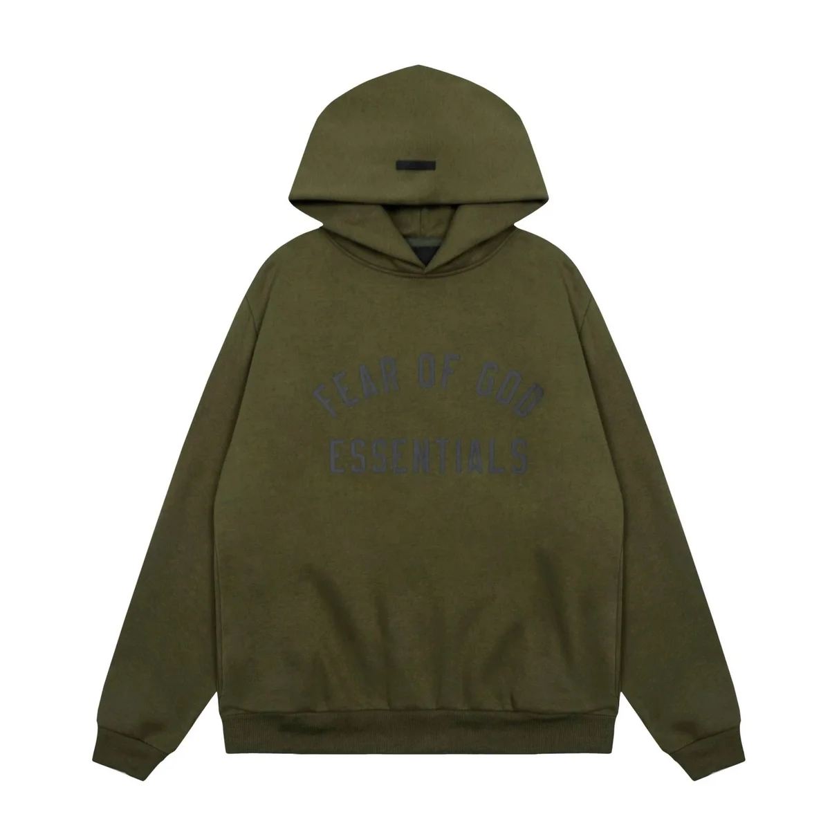 Fear of God Essentials Olive Hoodie