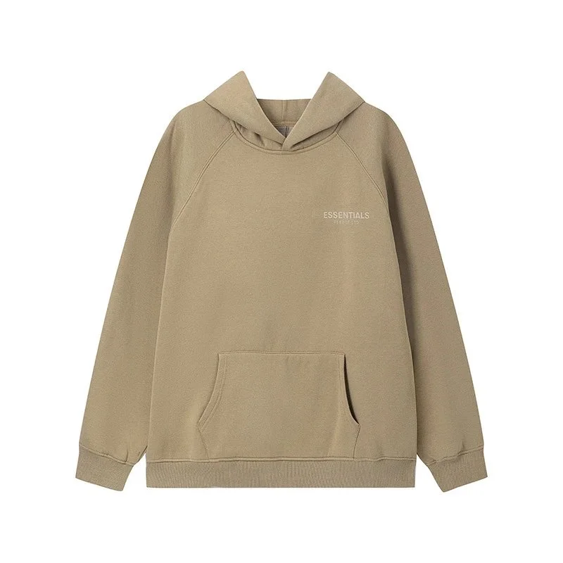 Fear of God Essentials Khaki Hoodie Sweatshirt