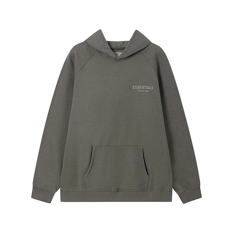 Fear of God Essentials Hoodie Olive Green Sweatshirt