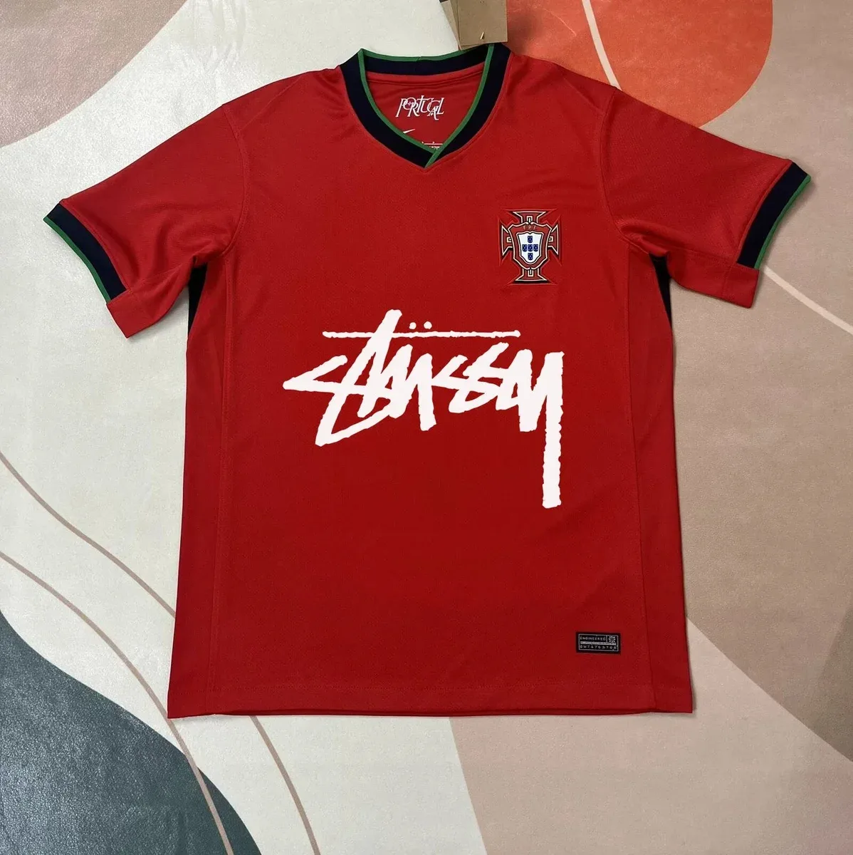 Nike Stussy Portugal Home Jersey Red