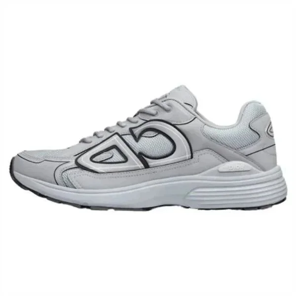 Unisex Grey & Black Logo Sneakers DD081202328