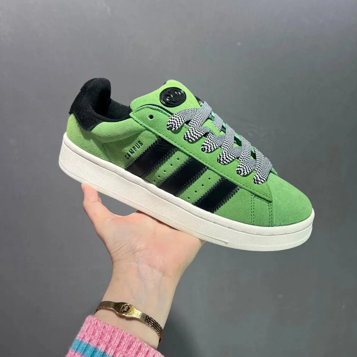 Adidas Campus Green Black Sneakers