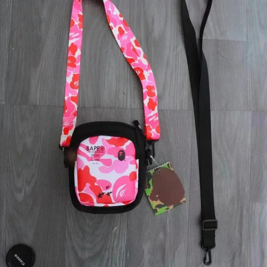 A Bathing Ape BAPE STA Pink Camo Crossbody Bag