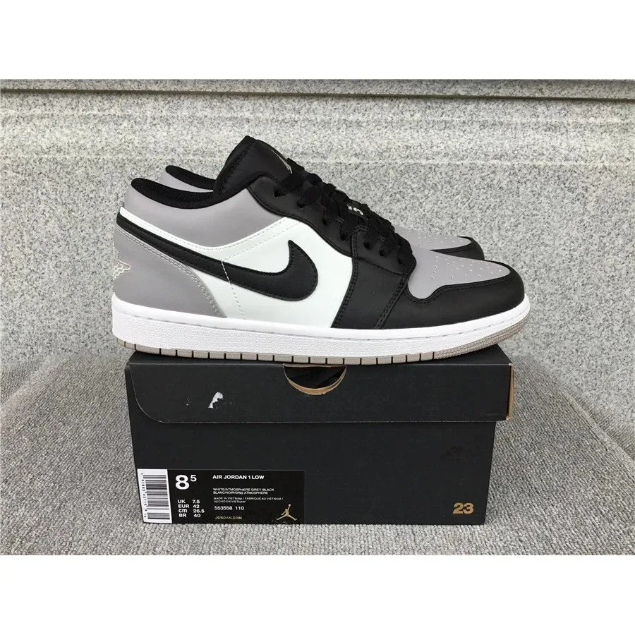 Nike Air Jordan 1 Low Shadow Grey Black Sneakers