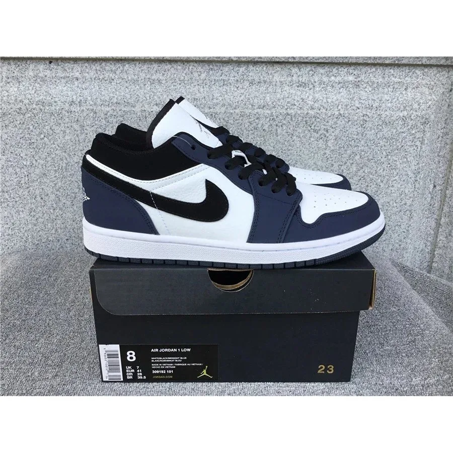 Nike Air Jordan 1 Low Midnight Navy/White Sneakers