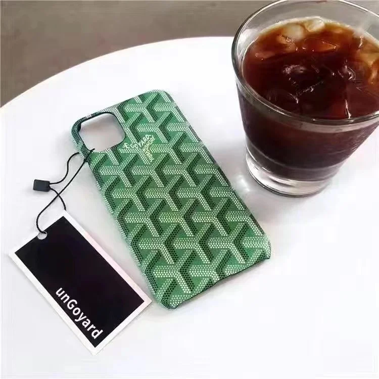 Goyard Green Monogram Phone Case