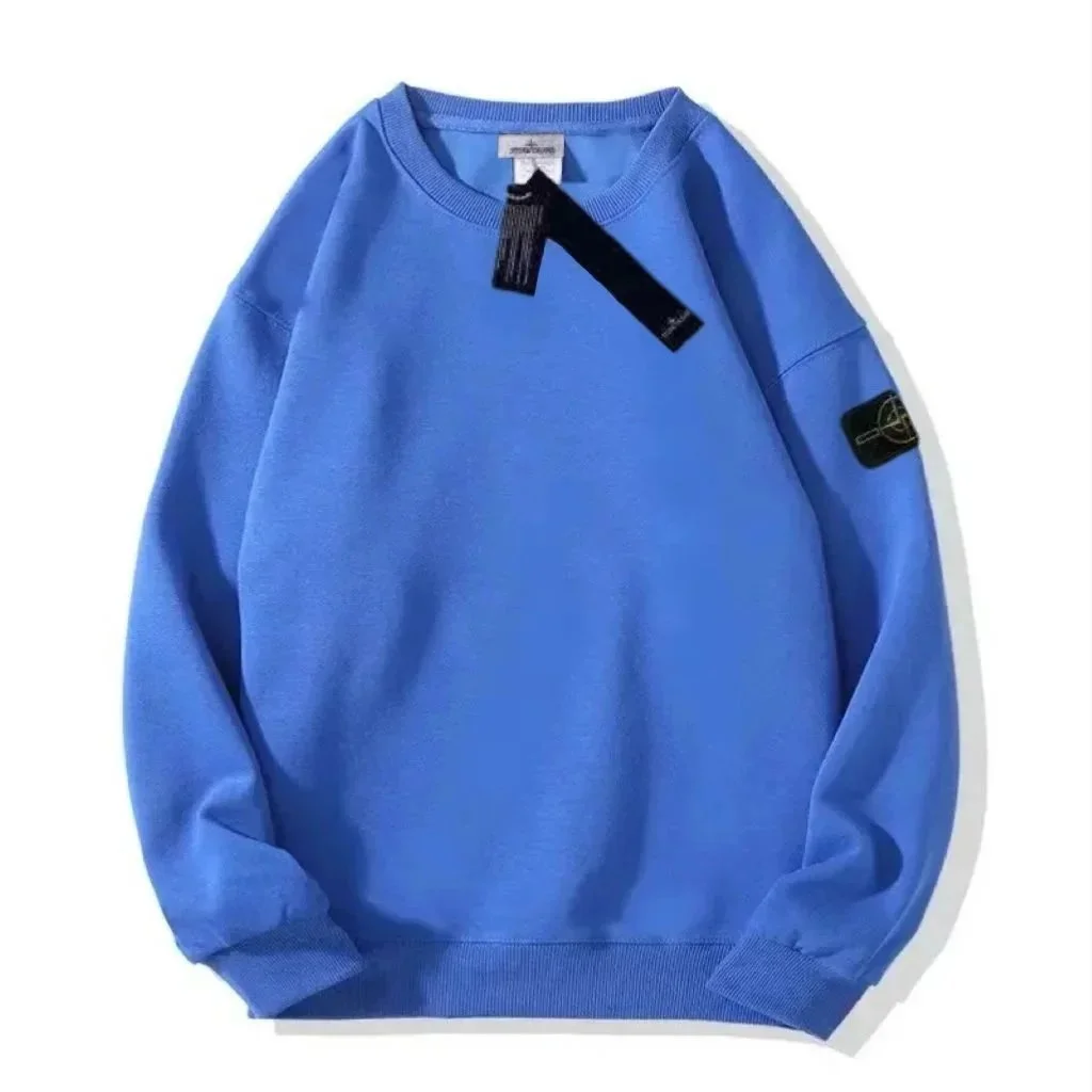 Stone Island 68-15 Blue Crew Neck Sweatshirt