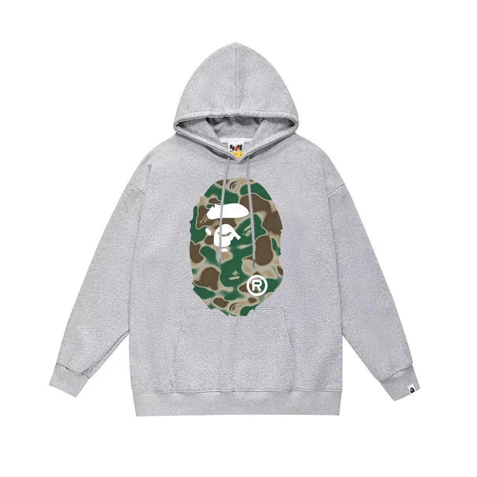 A Bathing Ape BAPE STA Camo Hoodie Grey