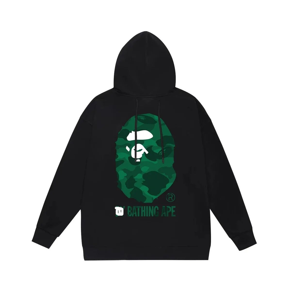A Bathing Ape BAPE STA Green Camo Hoodie