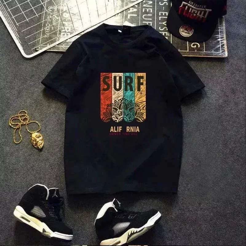 Black 'SURF ALIF RNIA' T-Shirt