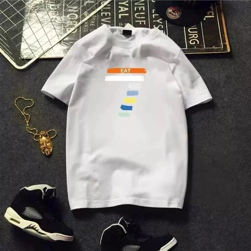 EA7 White 'EAT' Graphic T-Shirt