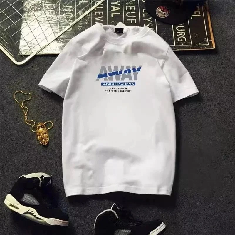 White 'AWAY' Graphic T-Shirt