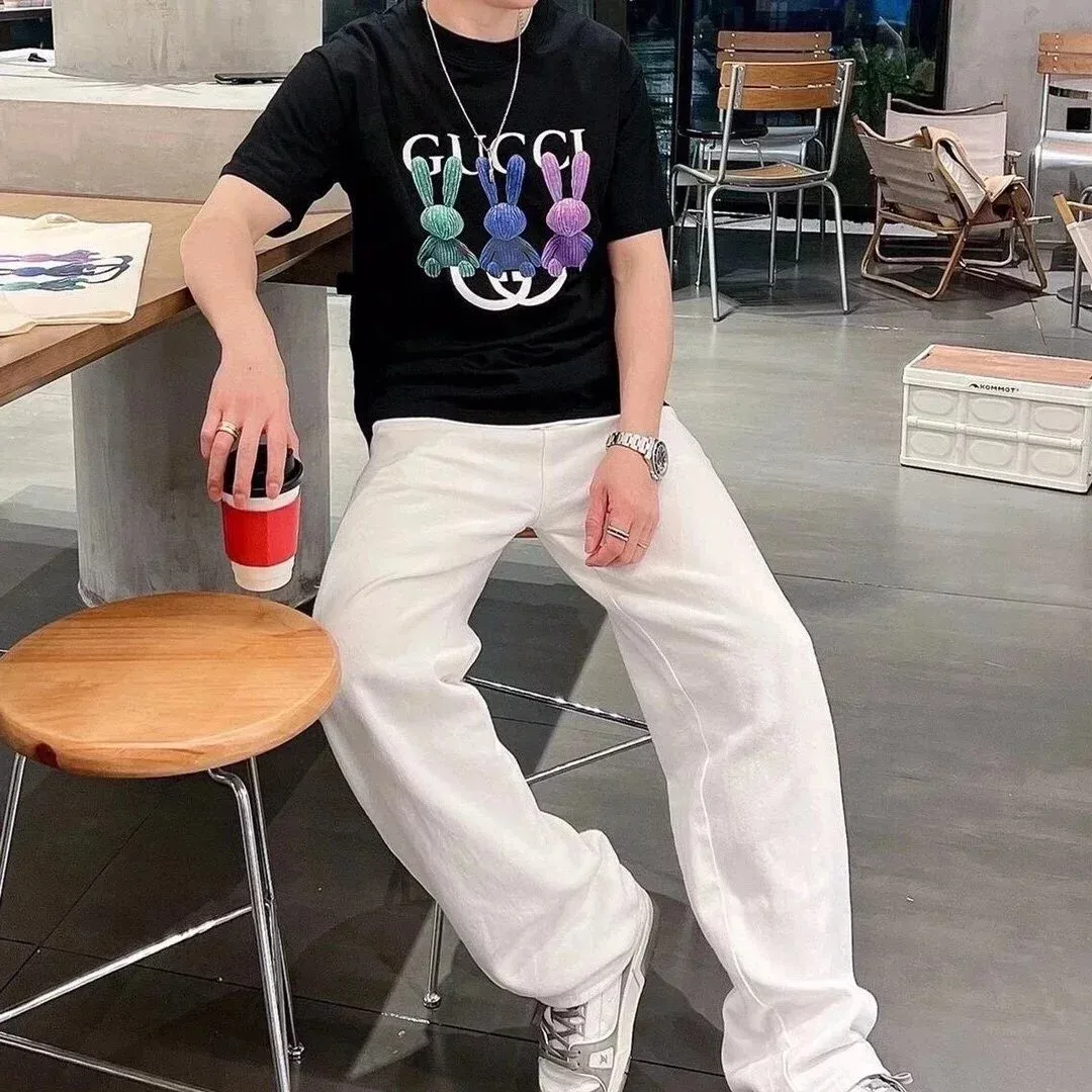 Gucci Triple Rabbit White Jeans