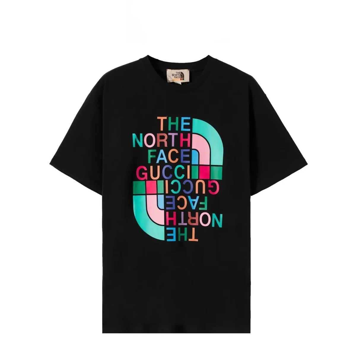 The North Face x Gucci Black Multi-Color Graphic T-Shirt