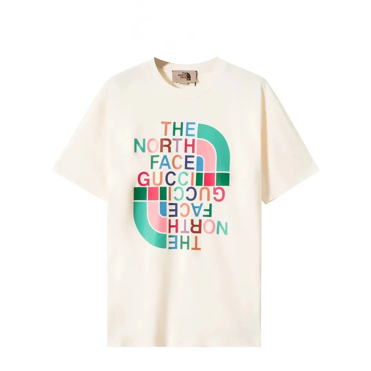 The North Face x Gucci T-Shirt Cream Multicolor Graphic
