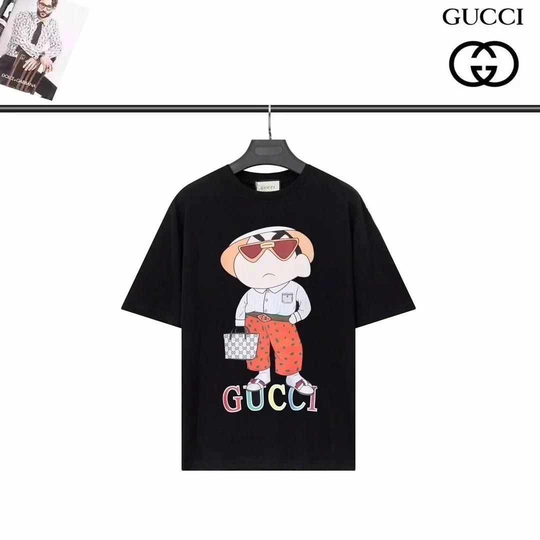 Gucci Black Cartoon Print T-Shirt