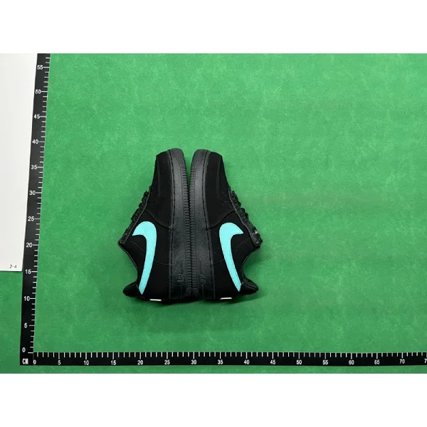 Nike Air Force 1 Black Aqua Blue Sneakers