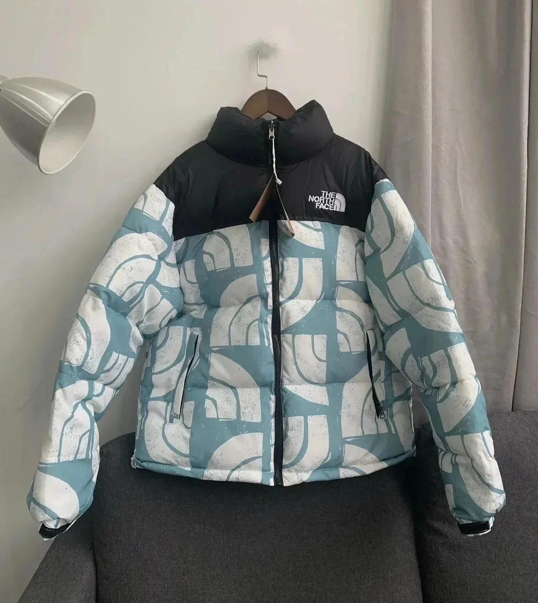 The North Face Nuptse Blue/Black Parka