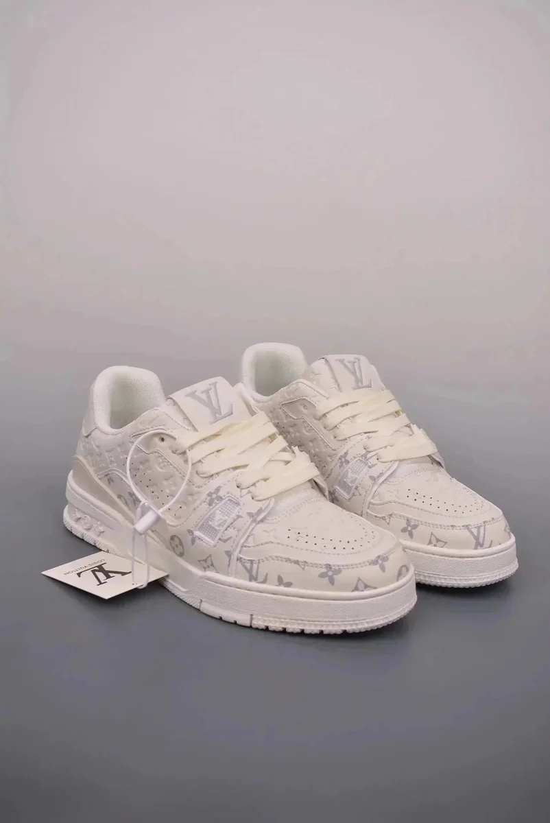 Louis Vuitton LV Trainer White Monogram Sneakers