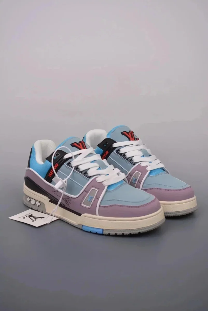 Louis Vuitton LV Trainer Blue & Purple Sneakers
