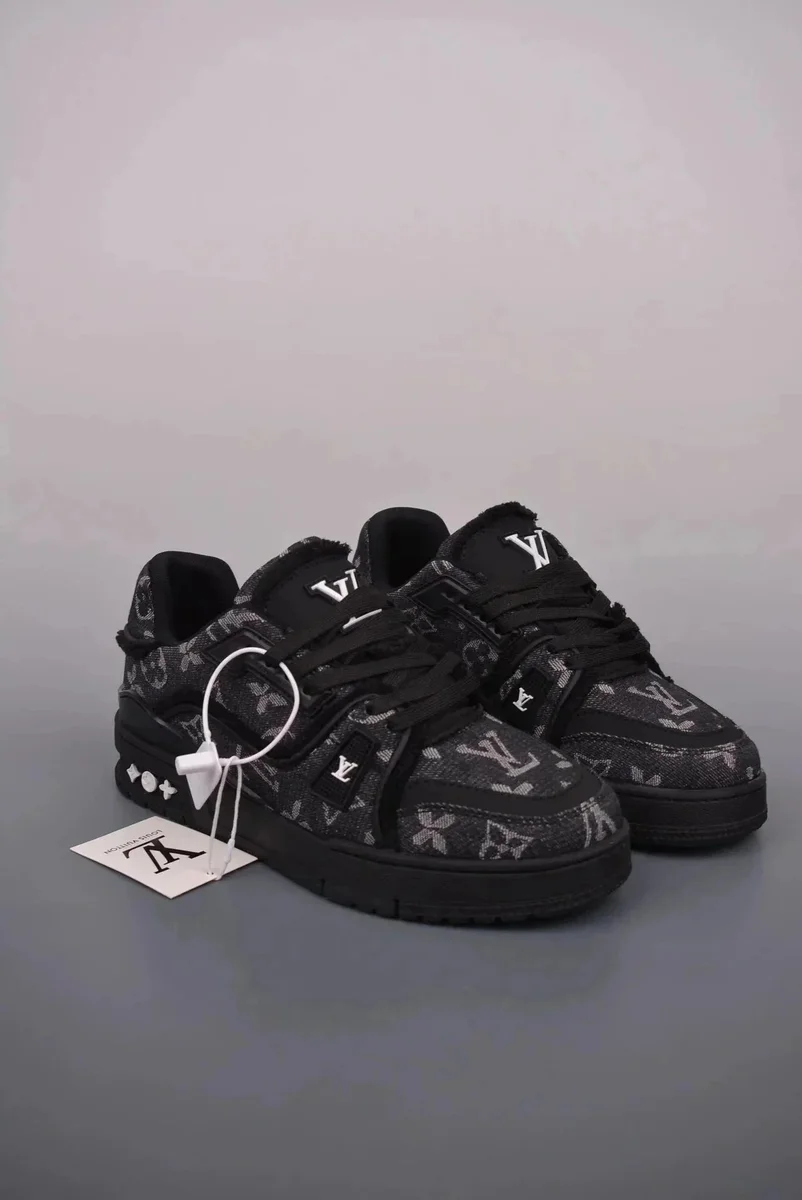 Louis Vuitton Tabi Monogram Canvas Sneakers Black