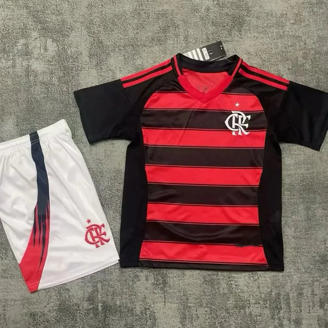 Adidas Flamengo Home Kit Red/Black Soccer Jersey & Shorts