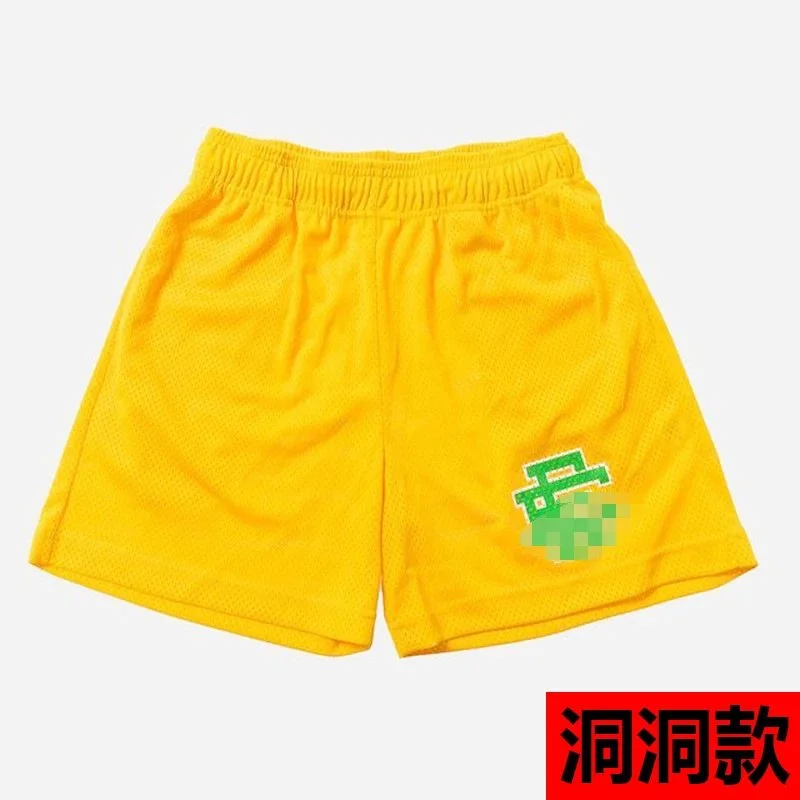 Yellow Mesh Basketball Shorts