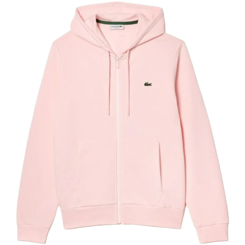 Lacoste Pink Zip-Up Hoodie