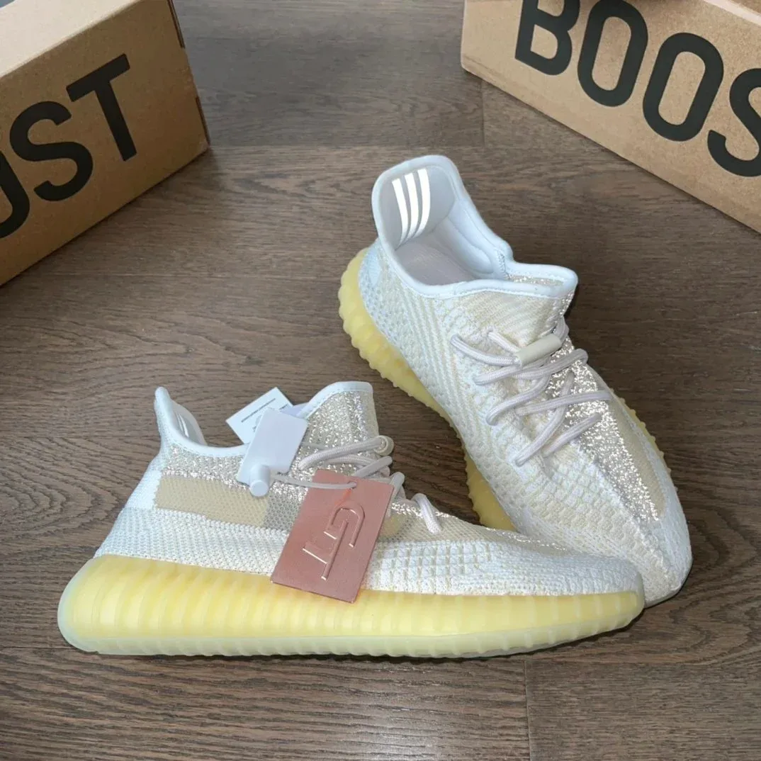 Adidas Yeezy 350 V2 Static Cream Sneakers
