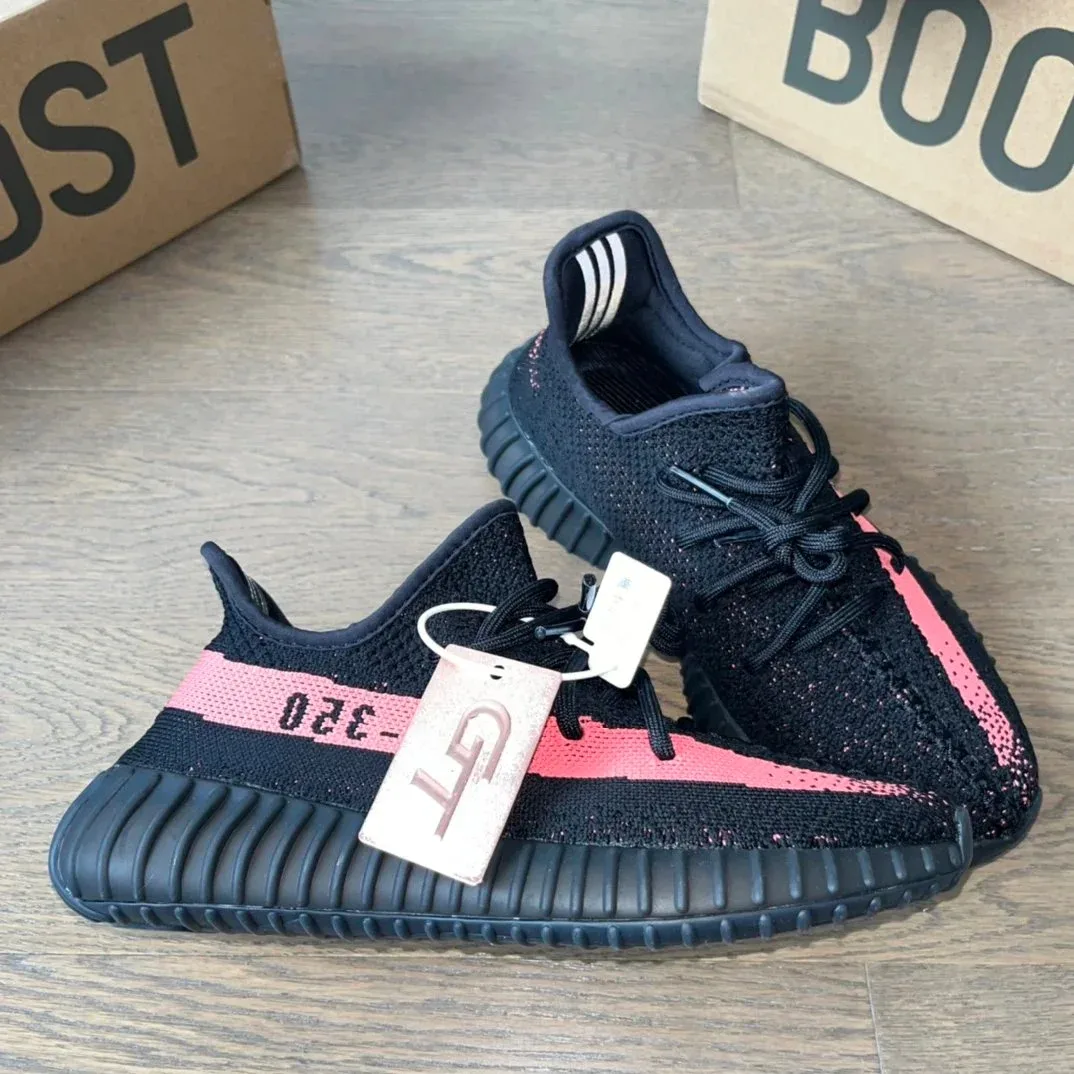 Adidas Yeezy 350 V2 Black Pink Sneakers