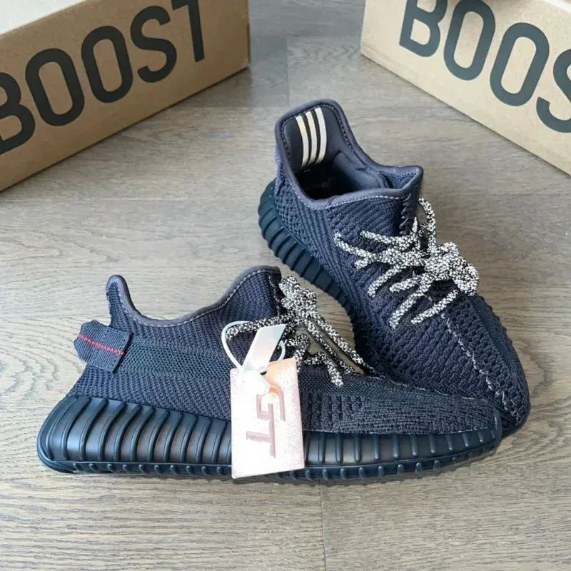 Adidas Yeezy 350 V2 Black Crystal Sneakers