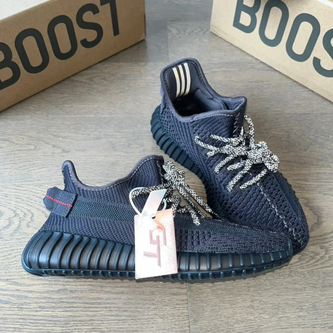 Adidas Yeezy 350 V2 Black Reflective Sneakers