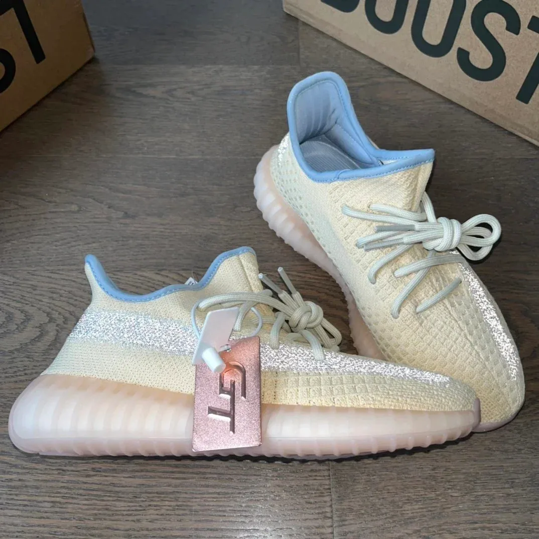 Adidas Yeezy 350 V2 Cream Blue Sneakers