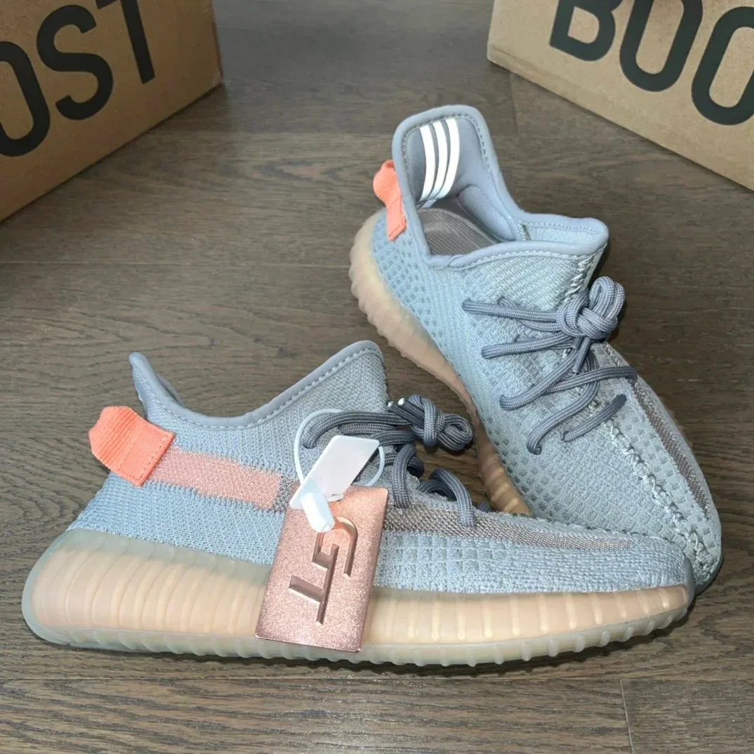 Adidas Yeezy 350 V2 Static Grey Coral Sneakers